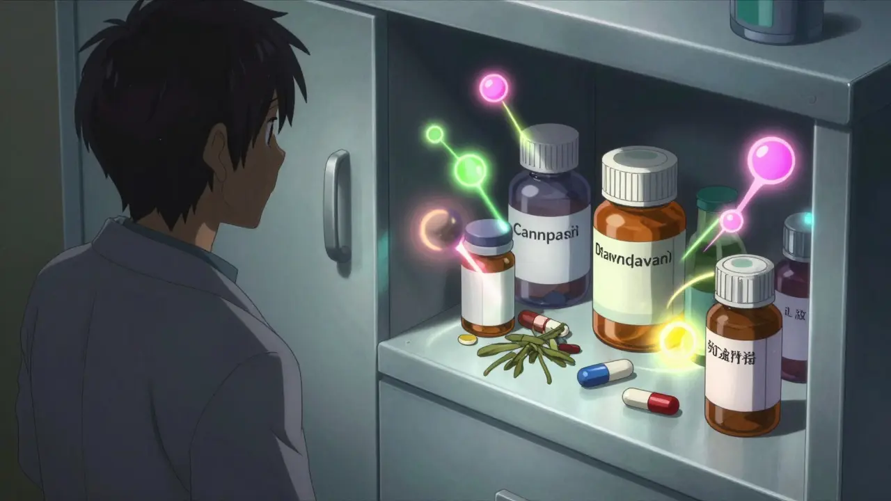 Contrast between a dismissive doctor and various medications and supplements.